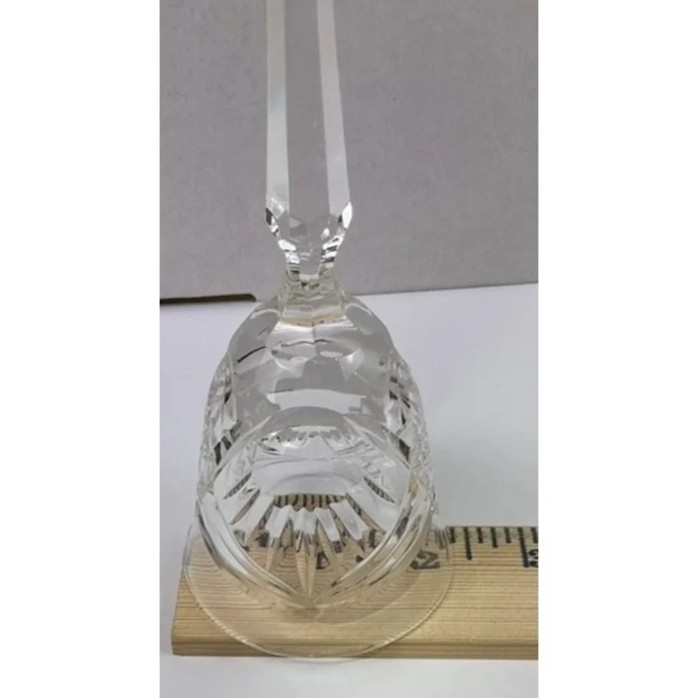 Vintage Cut Crystal Wine Goblet Faceted Stem Clear Glass 5